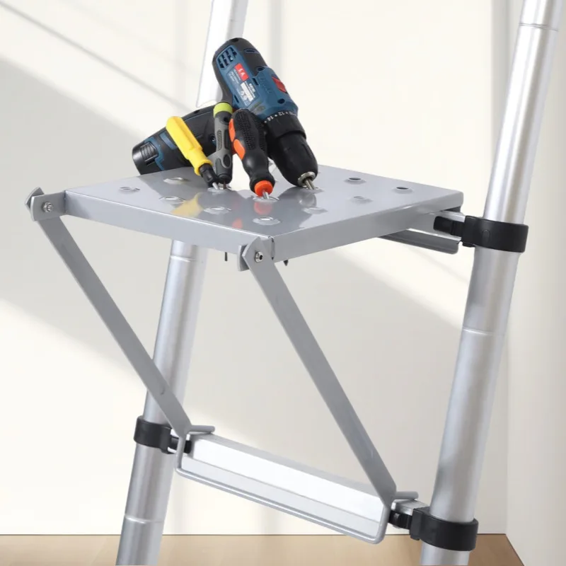 Nuovo tipo di accessori per scale in alluminio, banchi da lavoro, piattaforme triangolari, piattaforme di stoccaggio e piattaforme di installazione semplici