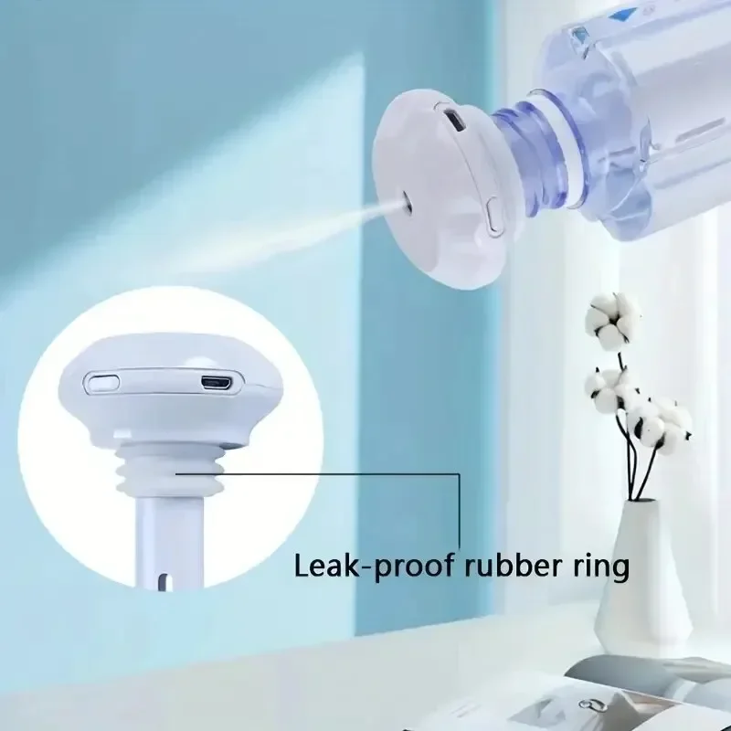 Mini Air Humidifier No Water Bottle Needed Adjustable Length Quiet and Convenient Recharge Humificador for Office Bedroom Car