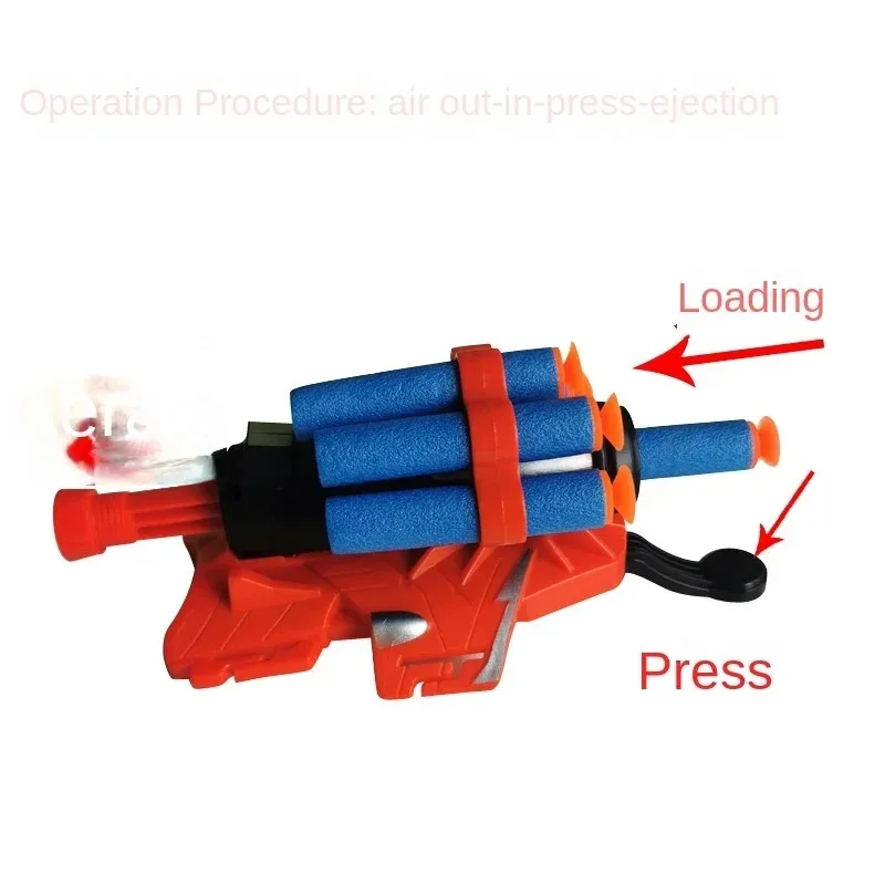 Soft Bullet Launcher ของเล่นเด็กเกมสายรัดข้อมือถุงมือเปิดตัวของเล่นสําหรับของเล่นเด็กปืนปืนเด็กนวนิยายงานอดิเรก