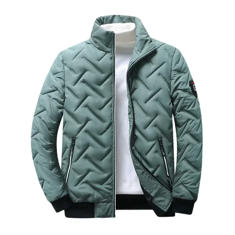 Nowa kurtka jesienno-zimowa 2023. Męska kurtka z bawełnianą podszewką Koreańska kurtka streetwear Casualowa kurtka męska Moda Odzież męska Ciepłe płaszcze 5XL