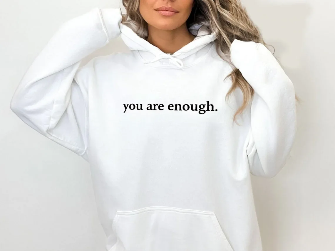 Camisola feminina com capuz estético extragrande, jovem senhora pulôver, camisola com carta impressa, Hoodie querida pessoa atrás de mim, tops outono