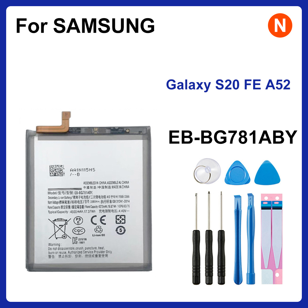 EB-BG781ABY 4500 mAh Ersatzakku für Samsung Galaxy S20 FE 5G SM-G781 A52 SM-A526/DS Akkus Werkzeuge