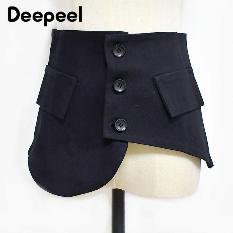 Deepeel-corsé ancho para mujer, cinturones elásticos, camisa decorativa, cinturón para traje, cintura Basca de lujo, 23x68cm, 1 ud.