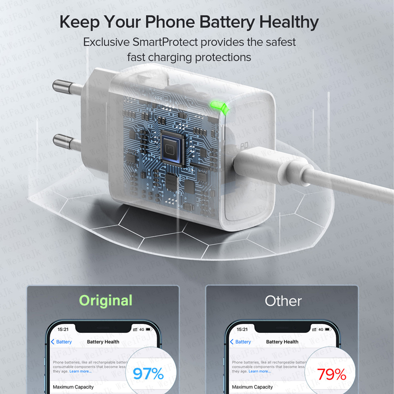 Apple original 30W Cargador rápido para iPhone 11 13 12 14 15 16 pro Max mini XR XS 8 Plus iPad MagSafe carga rápida tipo C cable del relámpago