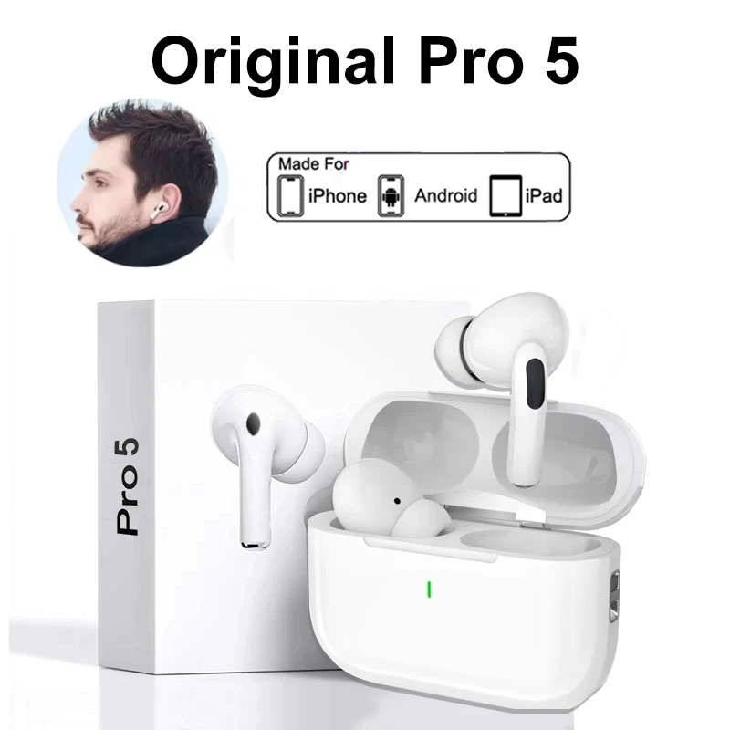 Pro 5 tws max sem fio bluetooth fones de ouvido esporte com cancelamento ruído fone para iphone android
