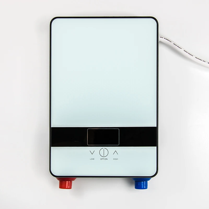 Scaldabagno elettrico istantaneo 6500W 220V Termostato Riscaldatore di flusso Riscaldamento bagno Cucina istantanea Doccia calda Acqua