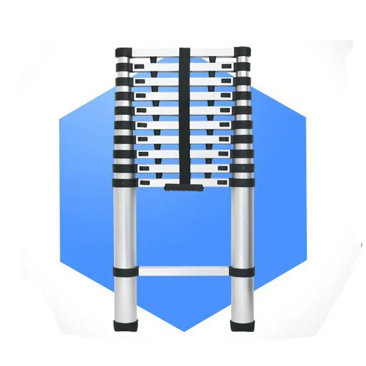 SGS 2.3 m Ladder Telescopic Ladder with Handrail 2 Step Ladder with Handrail