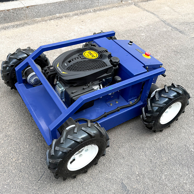 Aangepaste gratis verzending Mini Wiel Afstandsbediening Grasmaaier Vierwielaandrijving Whacker Afstandsbediening Tuinwiel Mini Grasmaaier