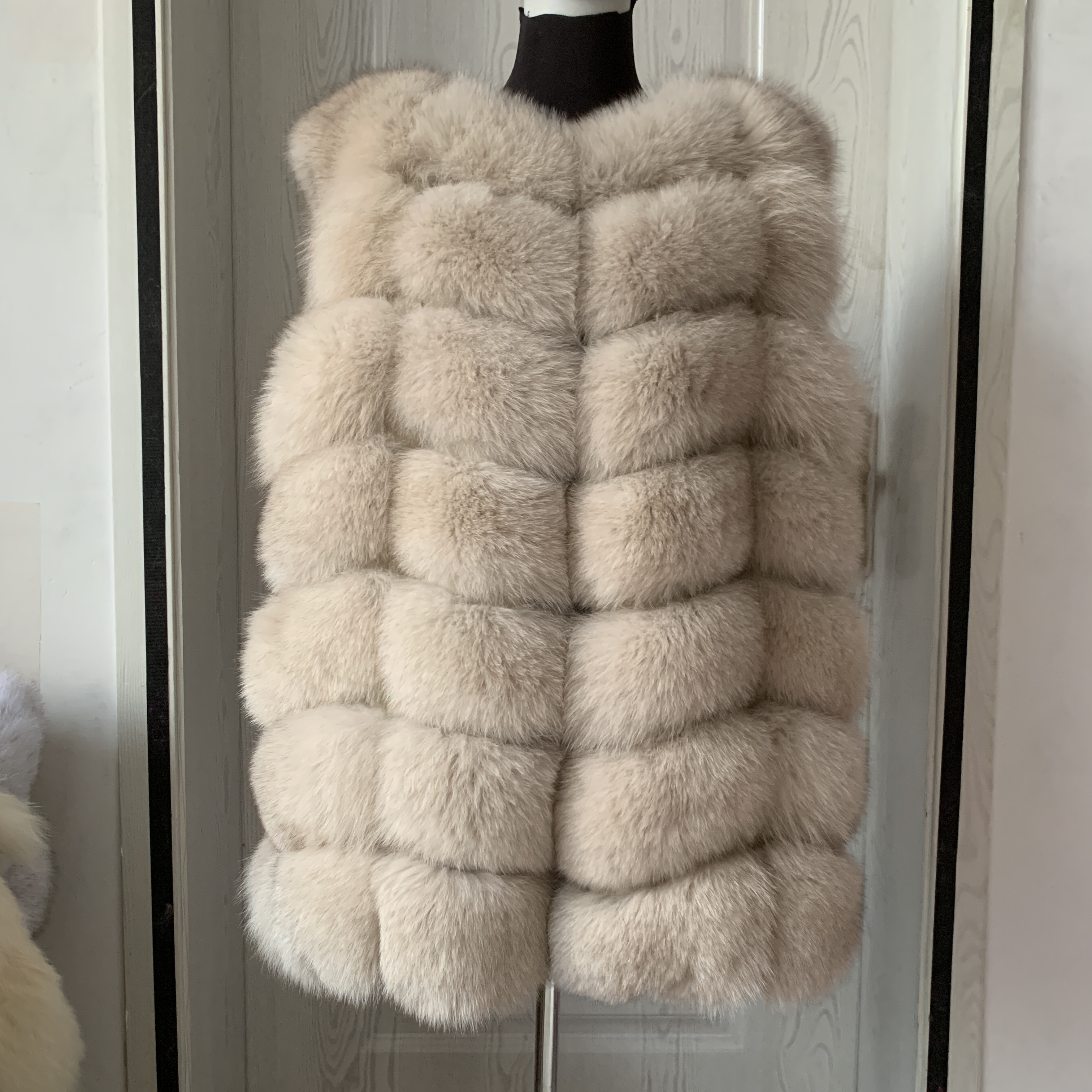 ขนสุนัขจิ้งจอกธรรมชาติเสื้อกั๊กสุภาพสตรีฤดูหนาวฤดูใบไม้ร่วงเสื้อกั๊กที่อบอุ่นทําจากขนสัตว์ธรรมชาติผู้หญิงเสื้อกั๊กขนสัตว์จริงเสื้อขนสัตว์ขนสัตว์ ves