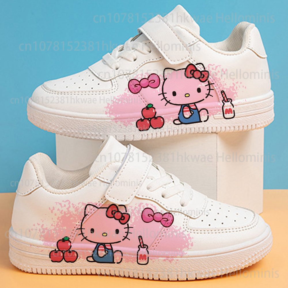 Hello Kitty filles chaussures baskets pour enfants étudiant chaussures de basket-ball décontractées enfant baskets course chaussures de sport de mode