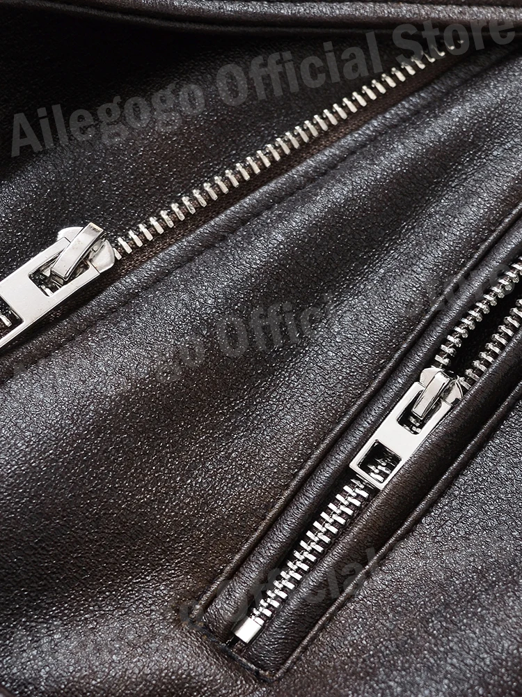 Ailegogo-ヴィンテージの女性用フェイクファージャケット,ゆったりとしたソフトコート,ジッパーベルト,レトロなオートバイのバイカーアウター,春と秋