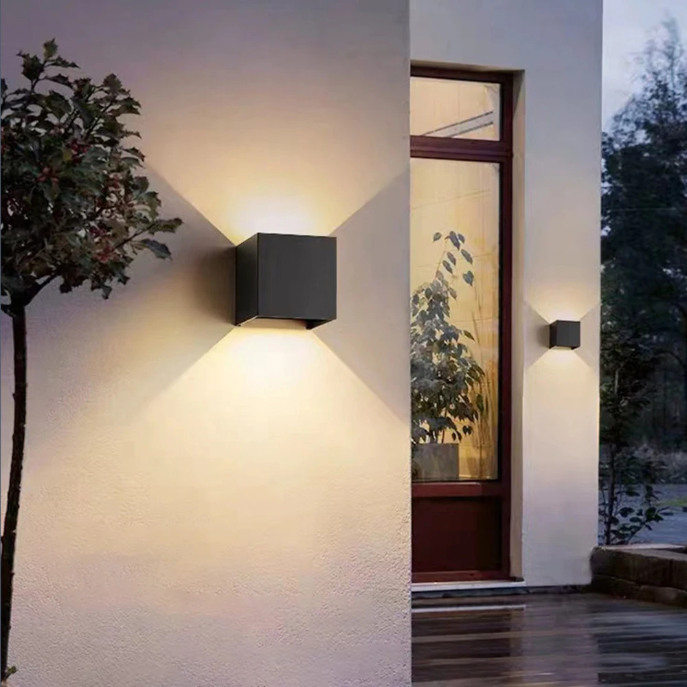Led Wall Lamp Outdoor Indoor Waterproof IP 65 Surface Mounted Modern Simple LED Up and Down Wall Light Porch Garden 12W AC85-265