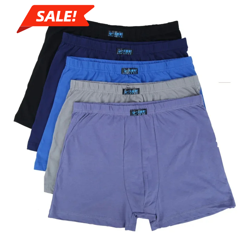100% bawełna 4 szt. Męska bokser Pantie dużo luźna duża krótka bawełniana bielizna Plus Size dla męskiego boksera 8XL 9XL 10XL