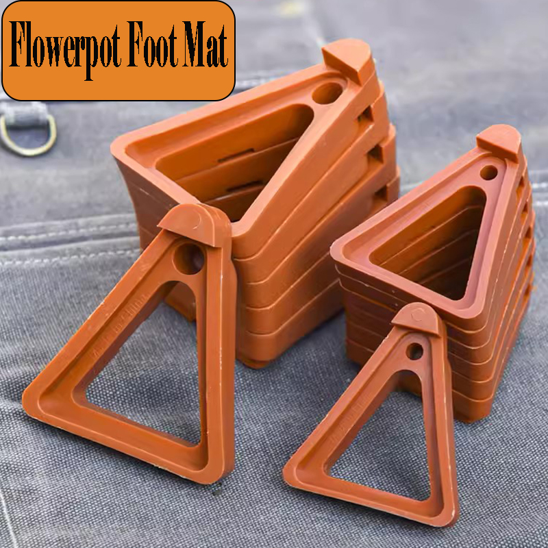 Flower Pot Pad Foot Tray, Suporte Inferior, Base de Plástico, Alto Suporte, Respirável, Raiz Anti-podre, Planta Verde, 10 Pcs