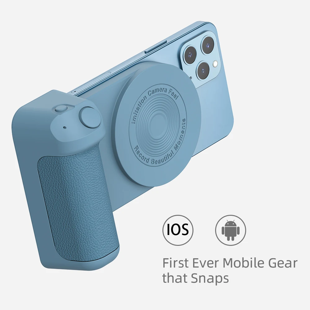 3 in 1 Camera Holder Grip Type-C Charging Multifunctional Magnetic Photo Bracket Bluetooth-compatible Anti-shake for Android/iOS