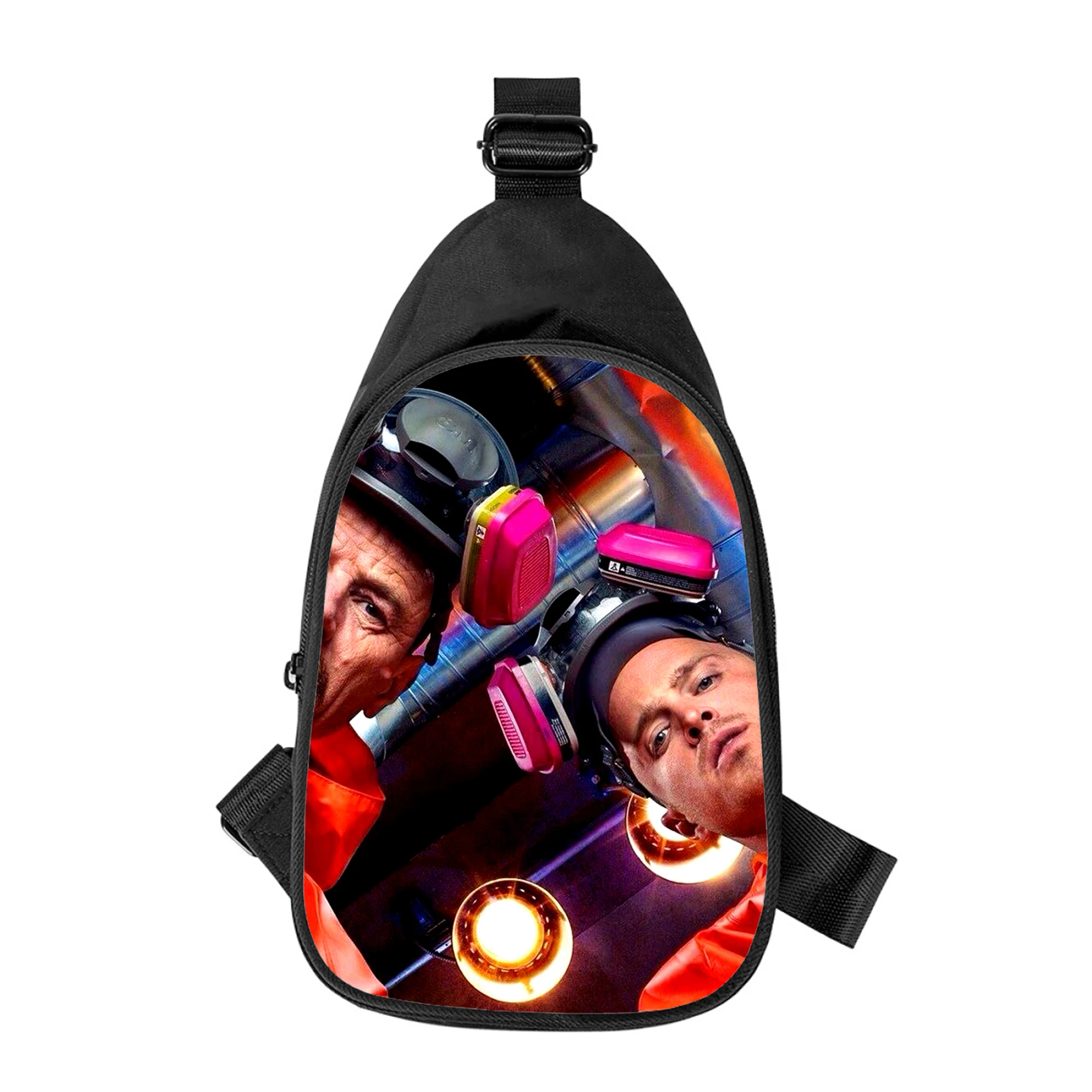 Мужская нагрудная сумка с 3D-принтом во все тяжкие