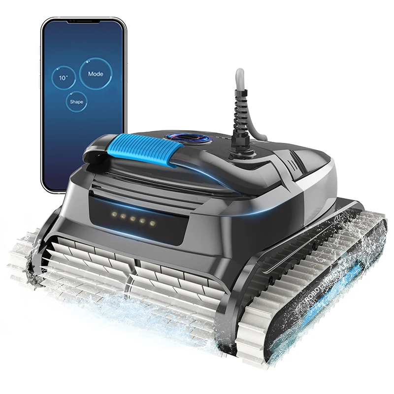 Swimming Pool Cleaner Electric Robot WY450 18m Floating Cable for Mosaic Cement Tiles, PVC 200W Wall-climbing