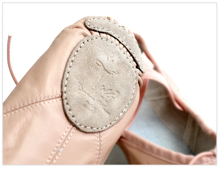 Nuevos zapatos de baile de Ballet de cuero compuesto, zapatos de baile de bailarina profesionales suaves para mujer con suela dividida, rosa y negro, venta al por mayor