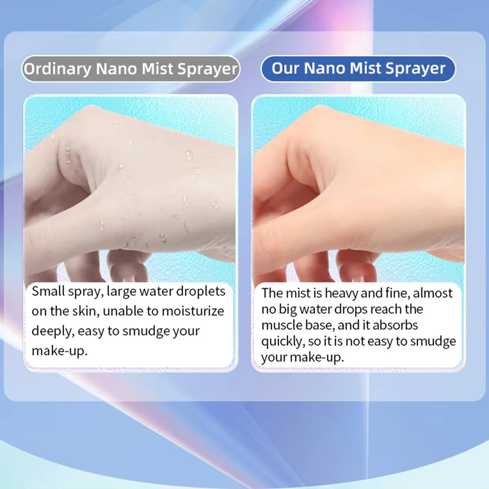 Face Hydrat Sprayer Mini Nano Facial Sprayer Portable Rechargeable Small Steamer Wireless Nano Personal Face Hydrat Sprayer