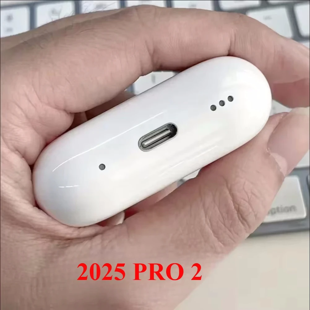 2025 NOWE Bezprzewodowe słuchawki douszne Bluetooth IOS18 ANC Pro 2 z aktywną redukcją szumów Słuchawki do gier Handfree USB-C Type Cable