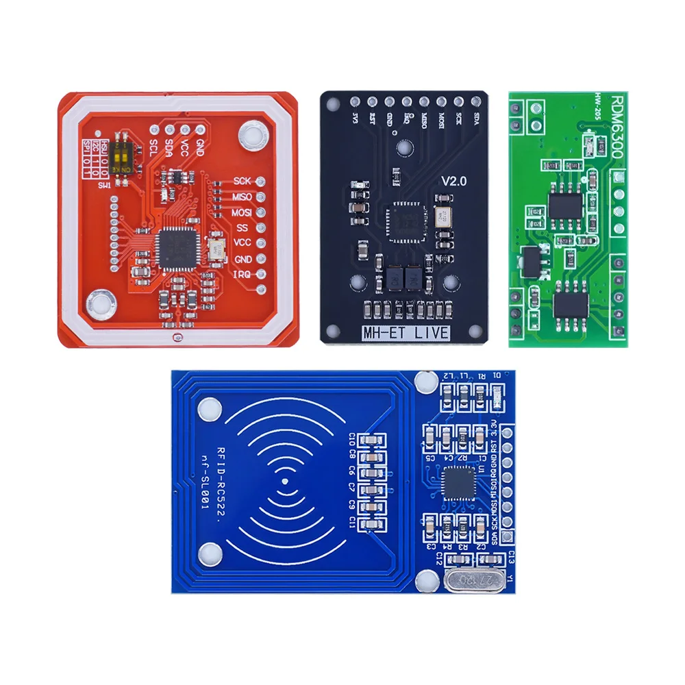 RFID Mô Đun RC522 MFRC-522 RDM6300 Bộ Dụng Cụ S50 13.56 Mhz 125Khz 6Cm Có Các Thẻ SPI Viết & Đọc Cho arduino Uno 2560