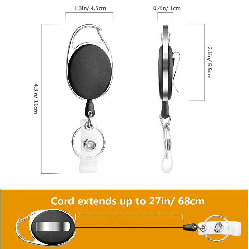 Portatarjetas de identificación para personal, 1 unidad