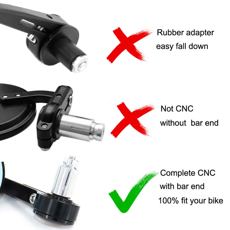 モーターサイクルハンドルバーエンドミラー,レトロ,ロイヤルフィールド,アミュールクラシック350 500,セプター650, CNC