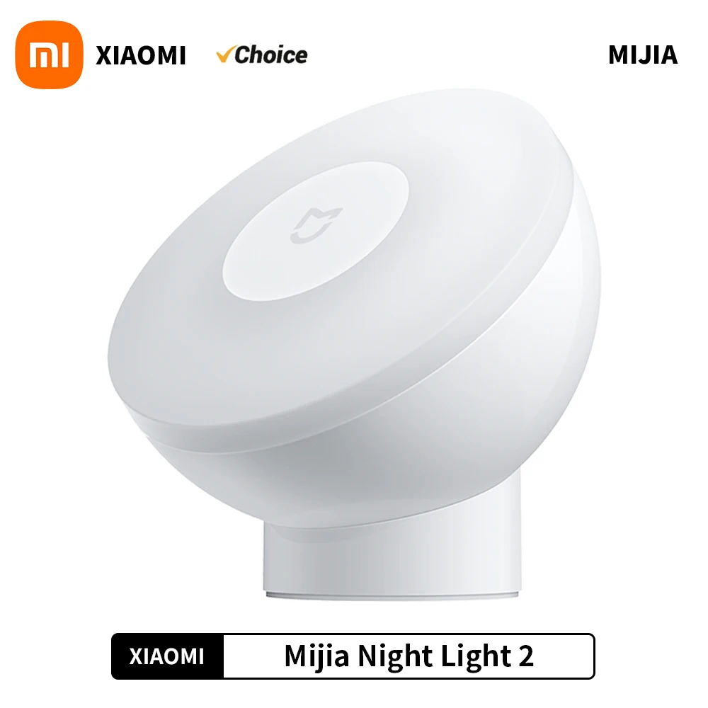 Xiaomi Mijia LED Induktion Nachtlicht 2 Lampe einstellbare Helligkeit Infrarot Smart Human Body Sensor mit Magnet fuß