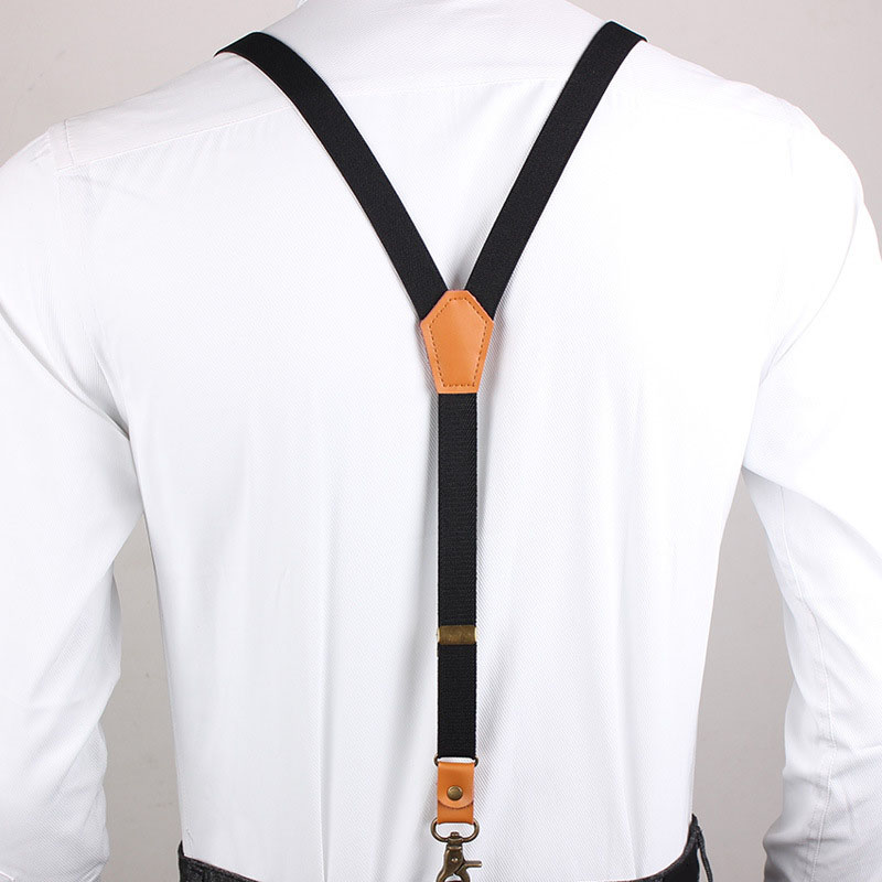 Tirantes Vintage para hombre, novedad, tirantes con 3 ganchos para hombre, pantalones informales para hombre, tirantes ajustables a la moda para mujer