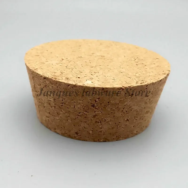 5pcs เส้นผ่านศูนย์กลางด้านบน 32 มม.ถึง 83 มม.ไม้ Cork Lab แก้วขวดกาต้มน้ําพุดดิ้งขวด Cork CAP Burette หลอดฝาปิดไม้