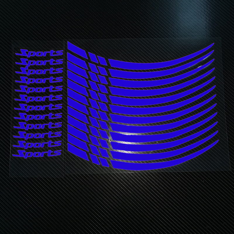 12 stuks motorfiets fiets velg streep reflecterende 18-21 inch wiel sticker tape sticker motorfiets autoband stickers sierstrips