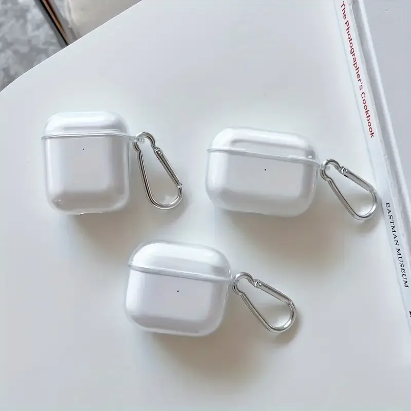 Soft Clear TPU Earphone Case For Airpods Pro 2022 Airpods 4 2024 Shockproof Transparent Cover For Airpods 1 2 3 2021 Shell Case