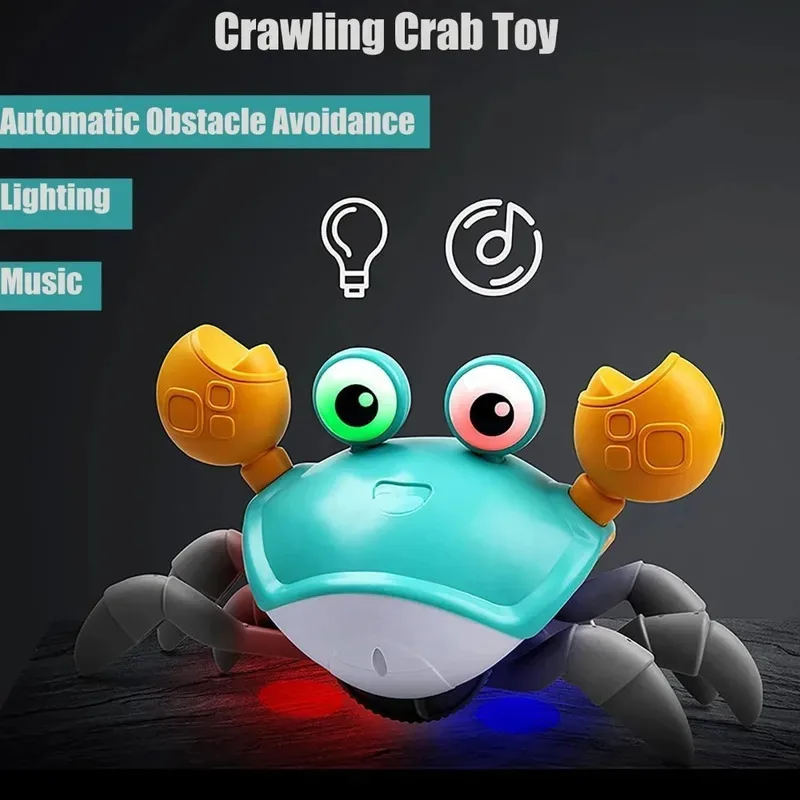 Brinquedo para animais de estimação com caranguejo dançante com música e dança automática, diversão interativa para cães e gatos - Entretenimento interno para animais de estimação