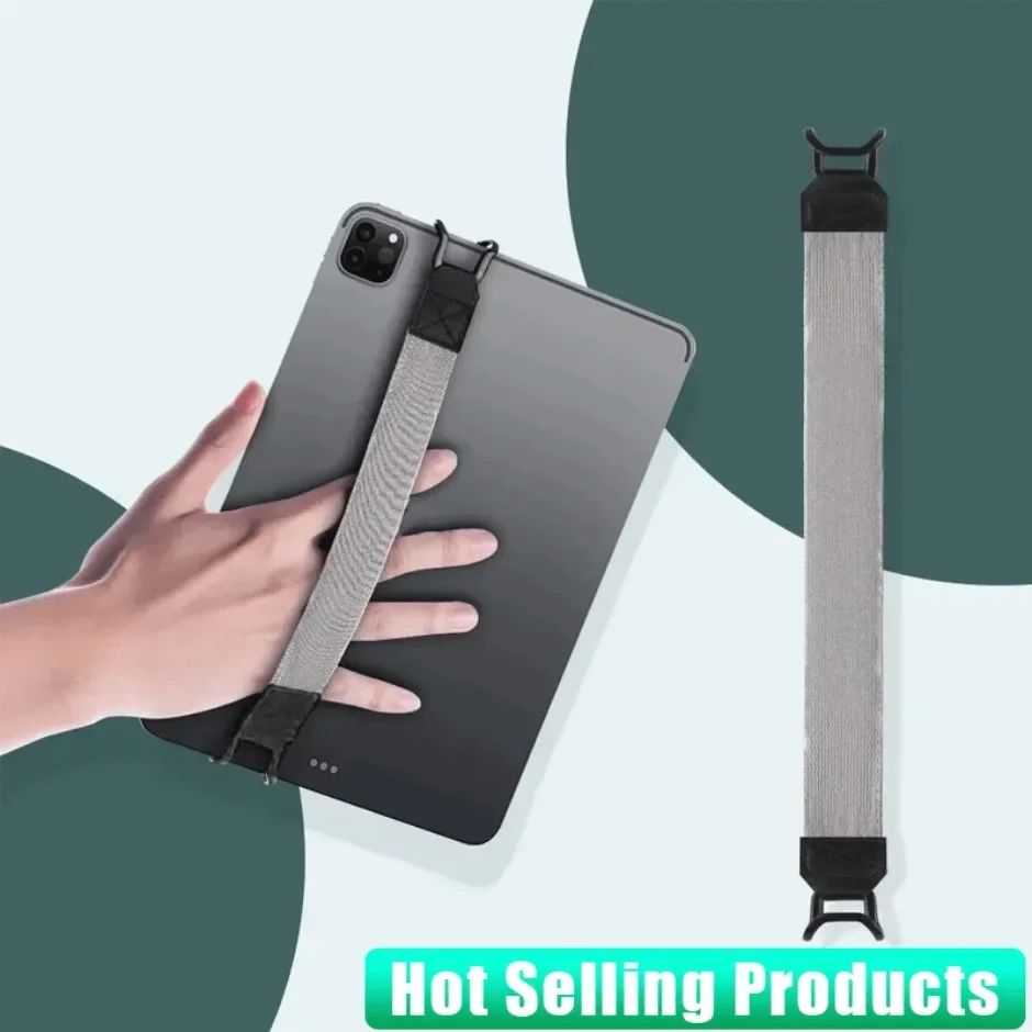 Tablet Standhouder voor iPad 9.7 10.5 inch Generieke Handriem Lederen Handgreep Beveiliging Handriem voor iPad/Xiaomi/Samsung