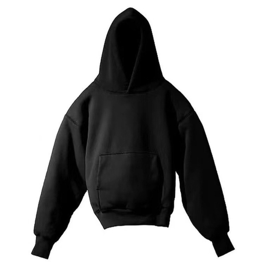 Kanye West Tour 까마귀 남성 여성 양털 시즌 6 까마귀 두꺼운 직물 후드 예 스웨터 칼라 태그 포켓 풀오버