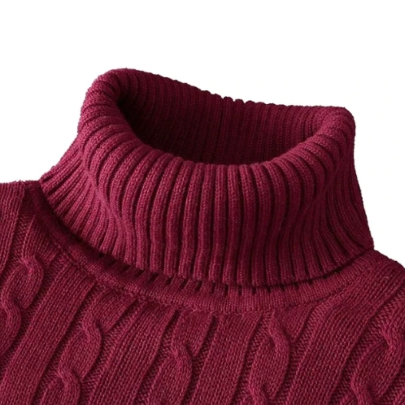 Novo suéter de gola alta masculino cor sólida pulôver de malha quente casual gola alta moletom de lã masculino inverno ao ar livre topos