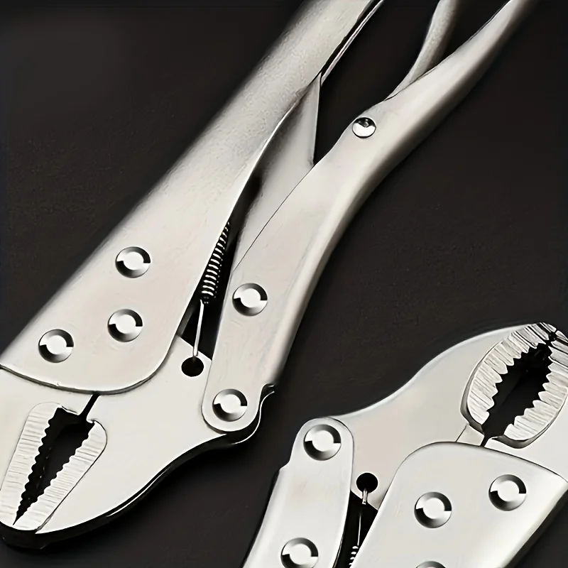 Alicate de travamento resistente com braçadeira frontal de metal ajustável para reparos de marcenaria e soldagem - Alicate de pressão multifuncional
