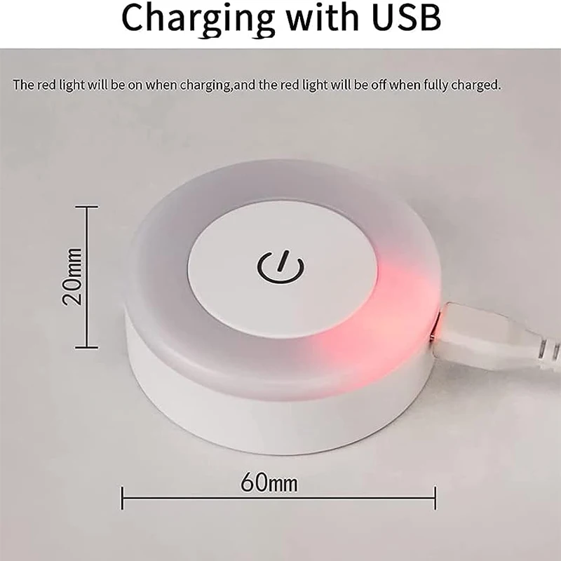 Luce notturna ricaricabile USB portatile a luce LED per illuminazione di soggiorno e camera da letto. Lampade Lampada Decorazioni per la casa Luci decorative
