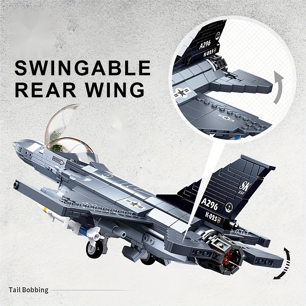 Sluban のミリタリー シリーズ モデル ビルディング ブロック キットで独自の F-16 戦闘機を組み立てましょう - 誕生日プレゼントに最適です。