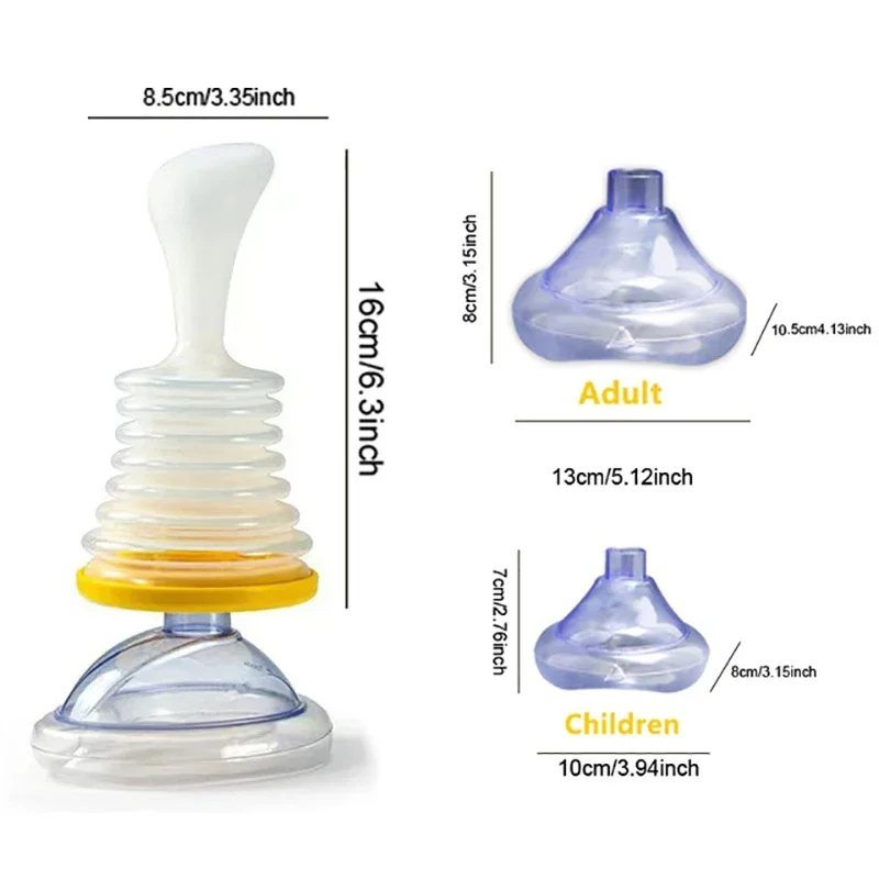 4pcs/3pcs Breathing Training Device Respiratory Lung Expanders Fitness Exercise Equipment Function anti-suffocation device