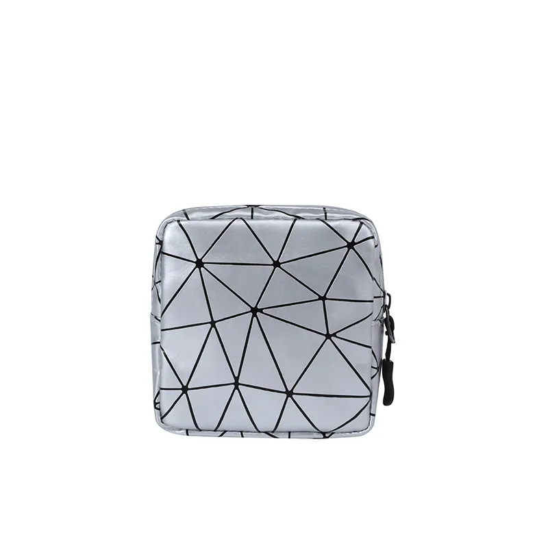 Borsa organizzativa impermeabile in pelle PU, borsa per gioielli, borsa mensile portatile, borsa per assorbenti igienici da esterno per donna