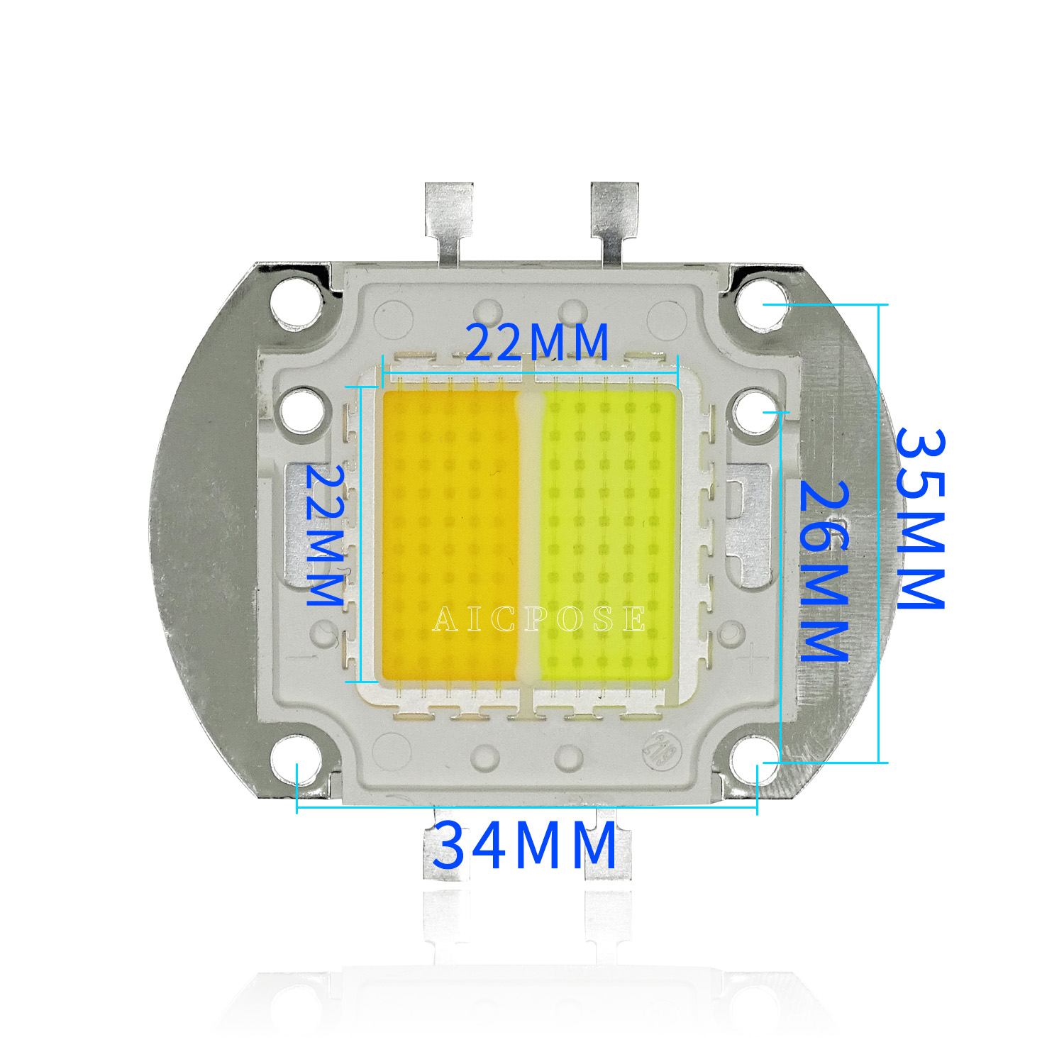 200 W LED COB Perlen Chip Warm Kalt Weiß Für 2 Augen 4 Augen COB Publikum Licht Flutlicht Lampe LED COB Chips
