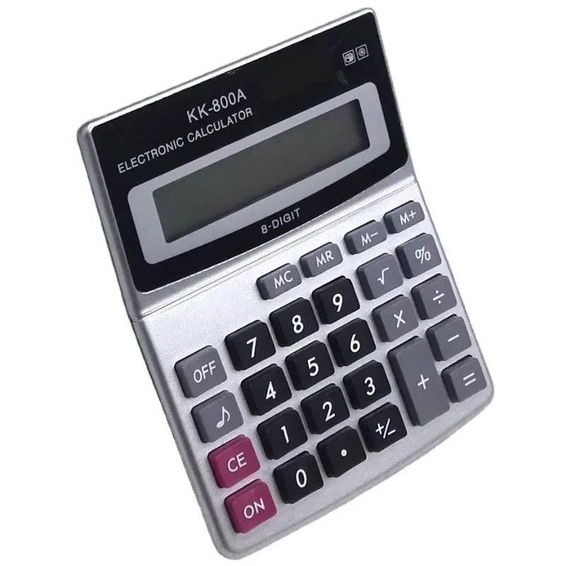 8-Digit Solar Battery Dual Power Large Display Office Desktop Calculator Back To School Supplies Students/Finance Stationery