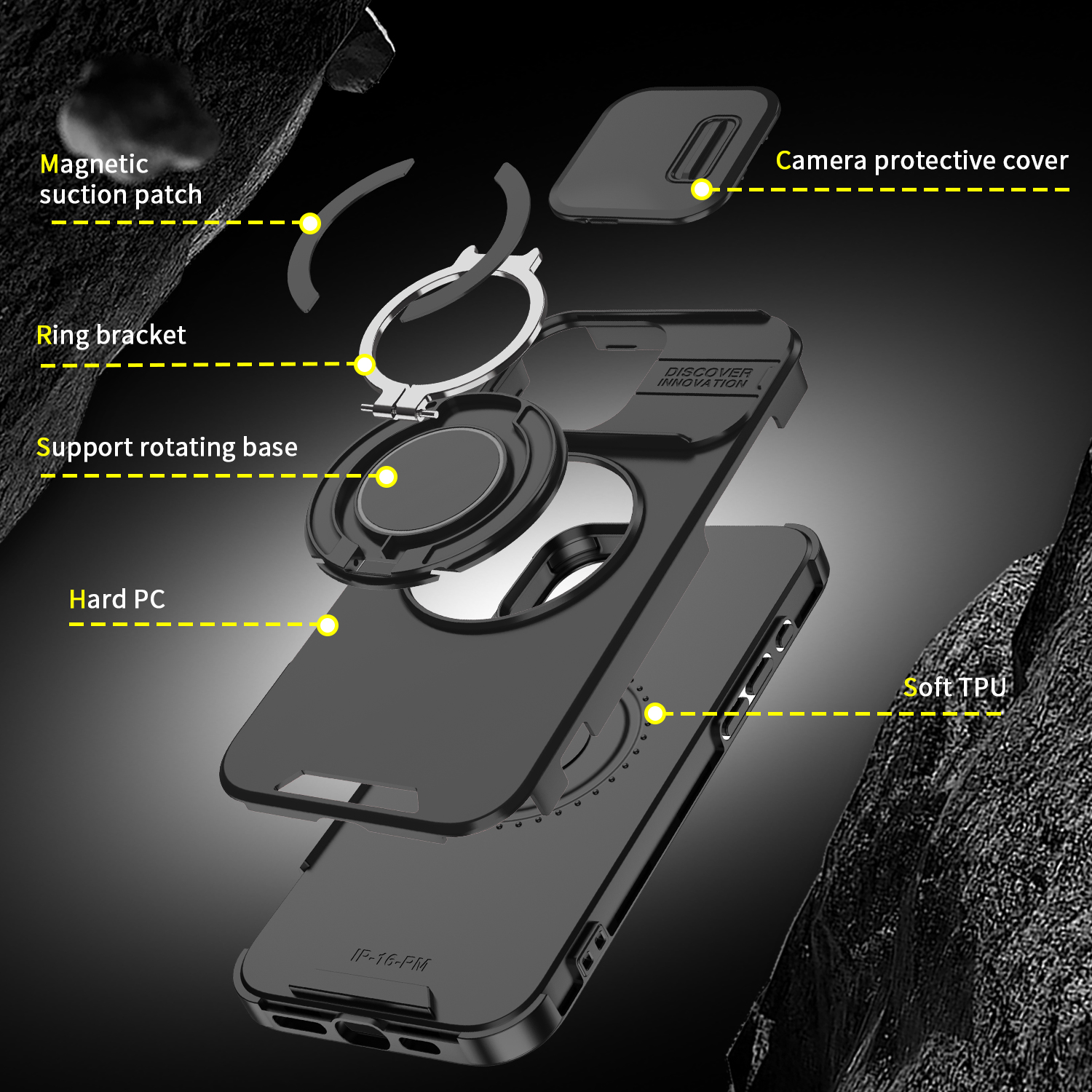 Luxury Magsafe Magnetic Wireless Charging Armor Case For iPhone 16 15 14 13 12 11 Pro Max Plus Slide Camera Protection PC Cover