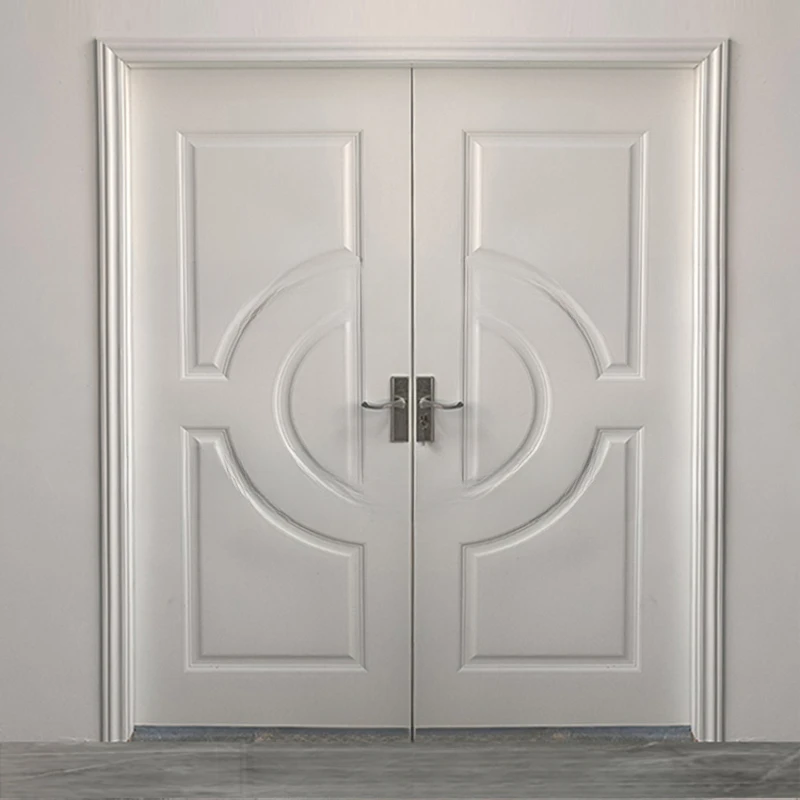 Melhore a ecologia portas escritório composto sólido interior madeira portas personalizadas pintura livre bipartição acordeão melhoria da casa rr50dw