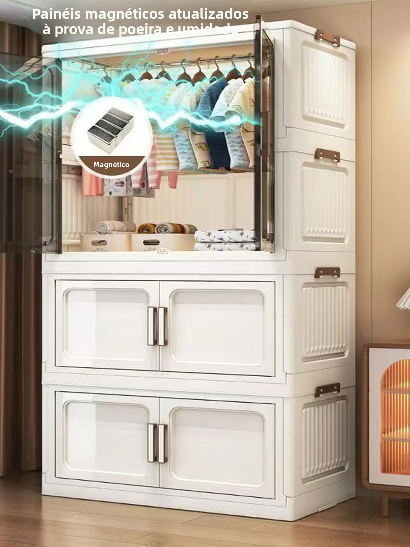 Armário de armazenamento dobrável montado na parede armário dobrável organizador compacto para design de economia de espaço de escritório doméstico