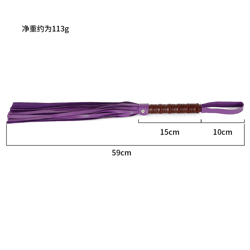 59CM PU 가죽 황소 채찍 손목 스트랩, 승마 작물 파티 Flogger 승마 채찍과 사용자 정의 말 채찍