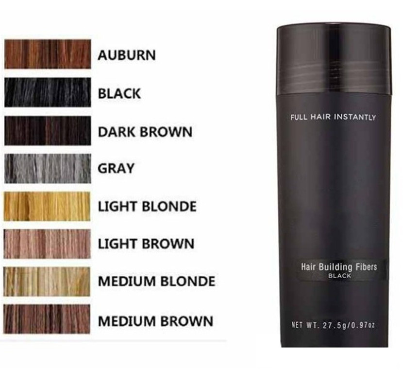 Paquete de fibra de queratina Natural para la pérdida de cabello, paquete de reconstrucción del cabello, optimizador de línea de cabello denso, 27,5g, 3 uds.
