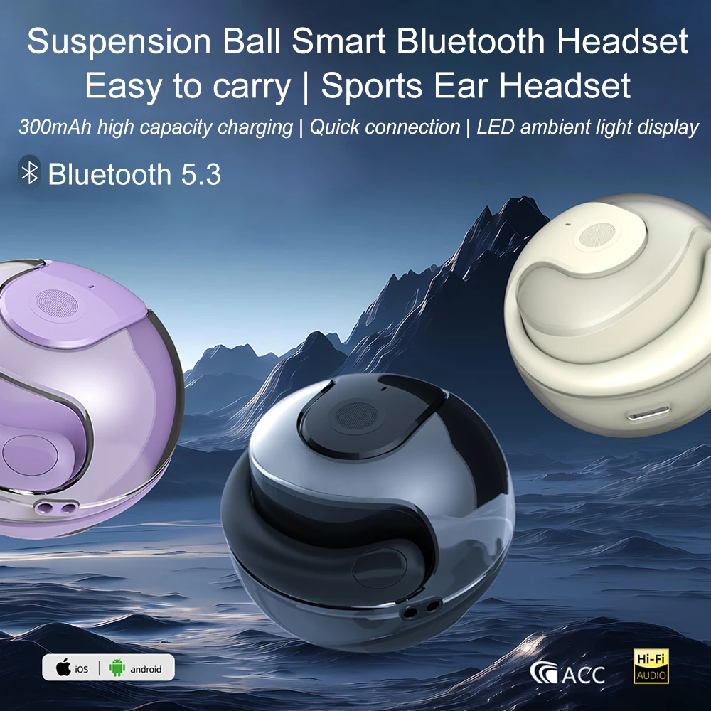 144-Language AI Translator Headphones Bluetooth 5.3 Wireless IPX7 Waterproof Real-Time Two-Way Translation for Global Business