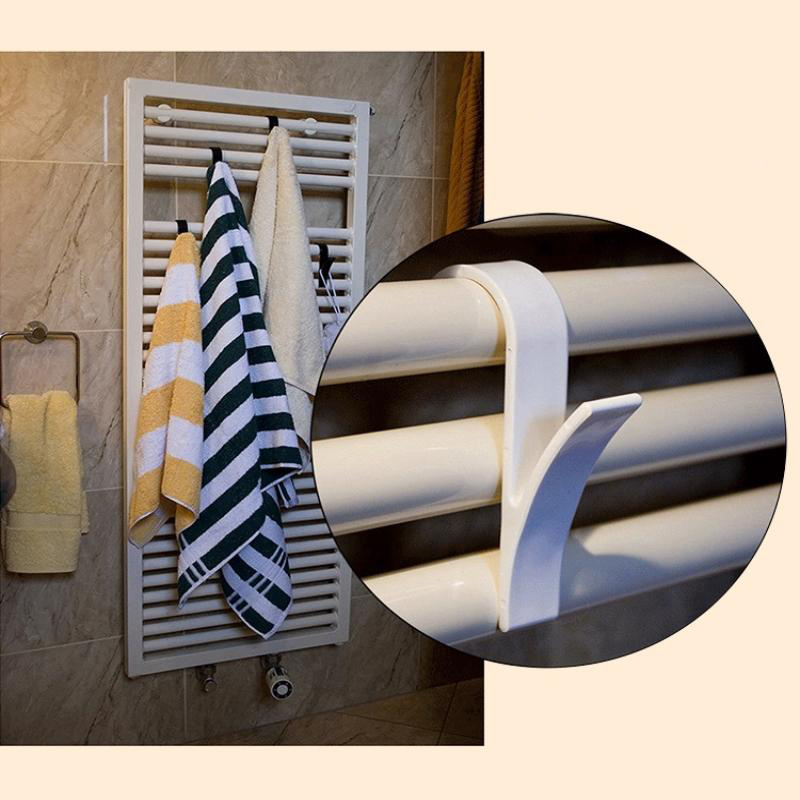 2-6 stuks hangers voor verwarmde handdoek multifunctionele radiatorhaken jas kleerhanger sjaalrek badhaak